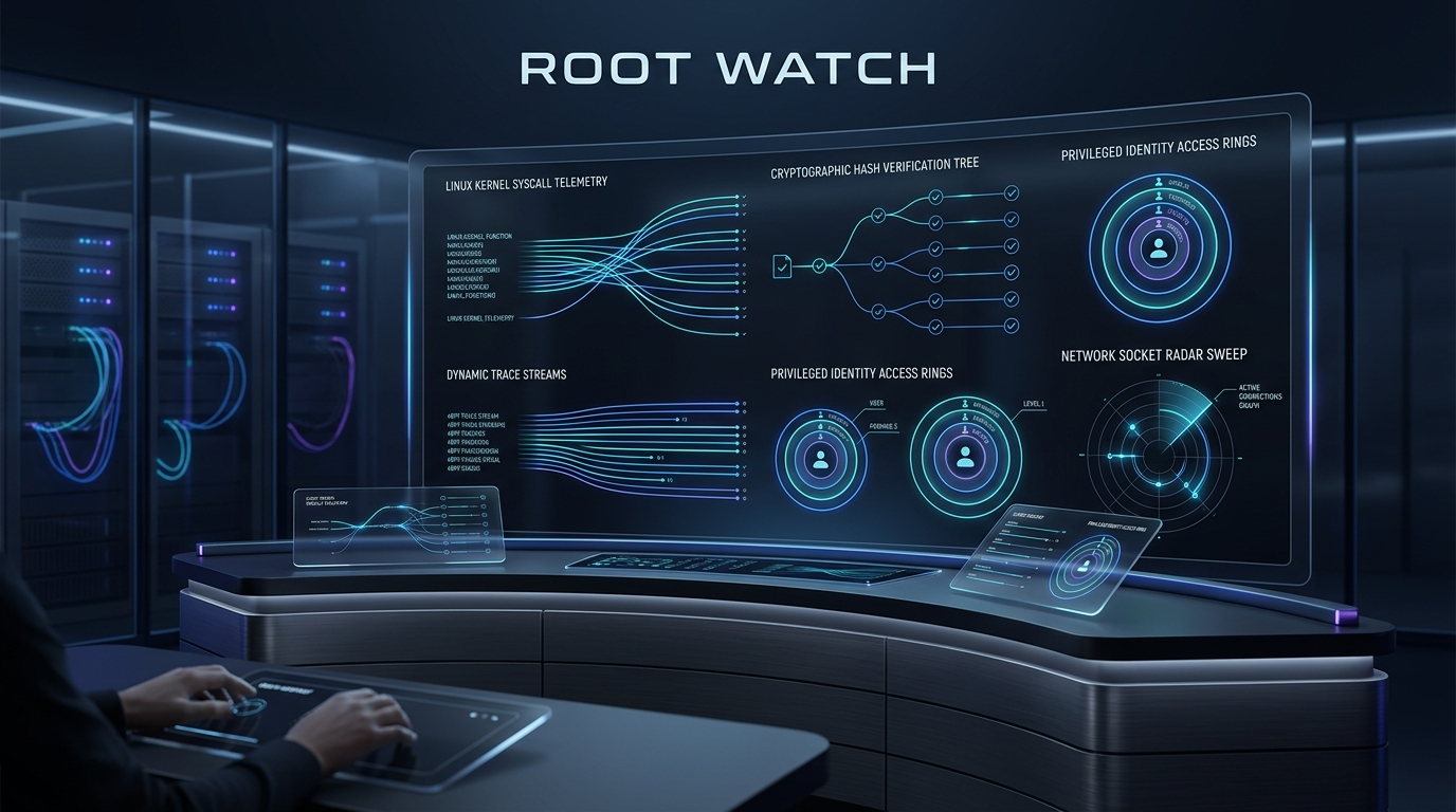 Root Watch: Monitoring Privilege, Identity, and Kernel Integrity