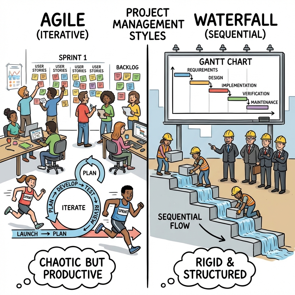 agile x waterfall