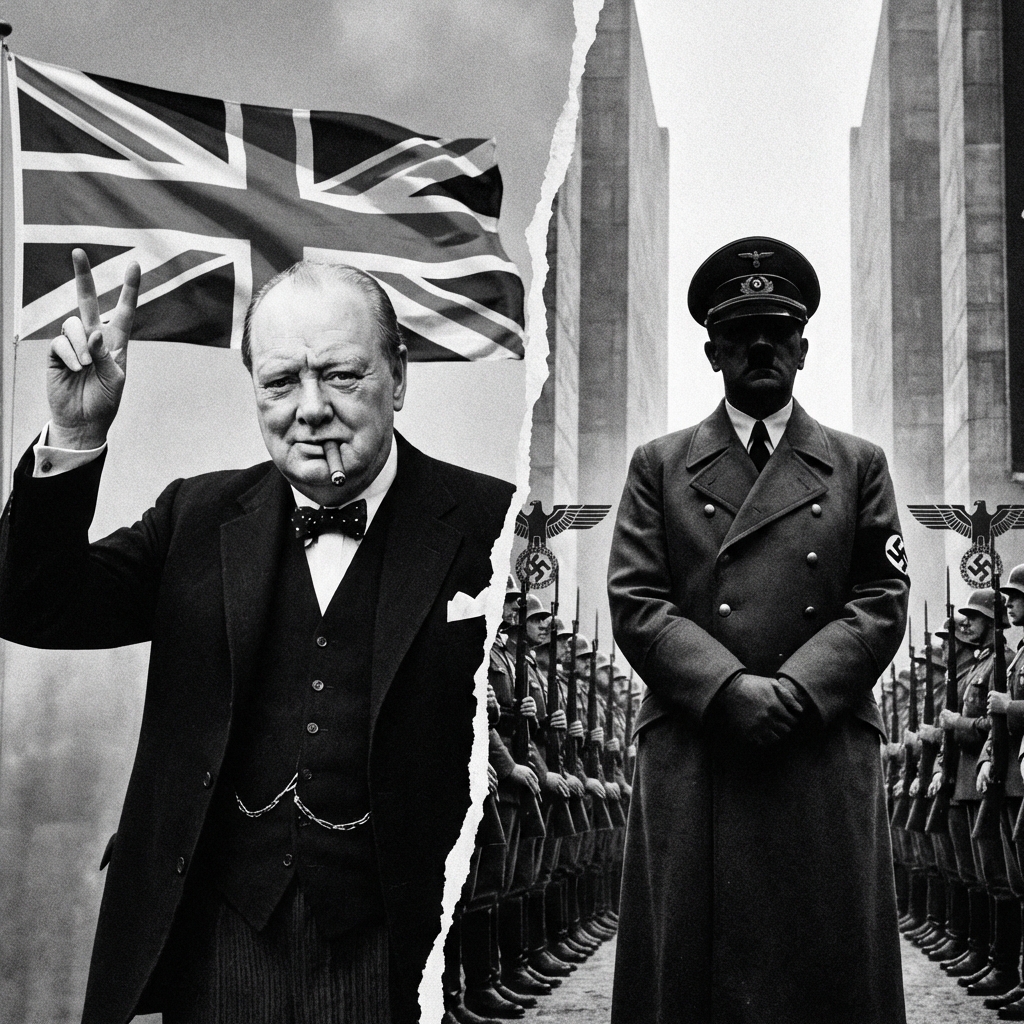 churchill x hitler