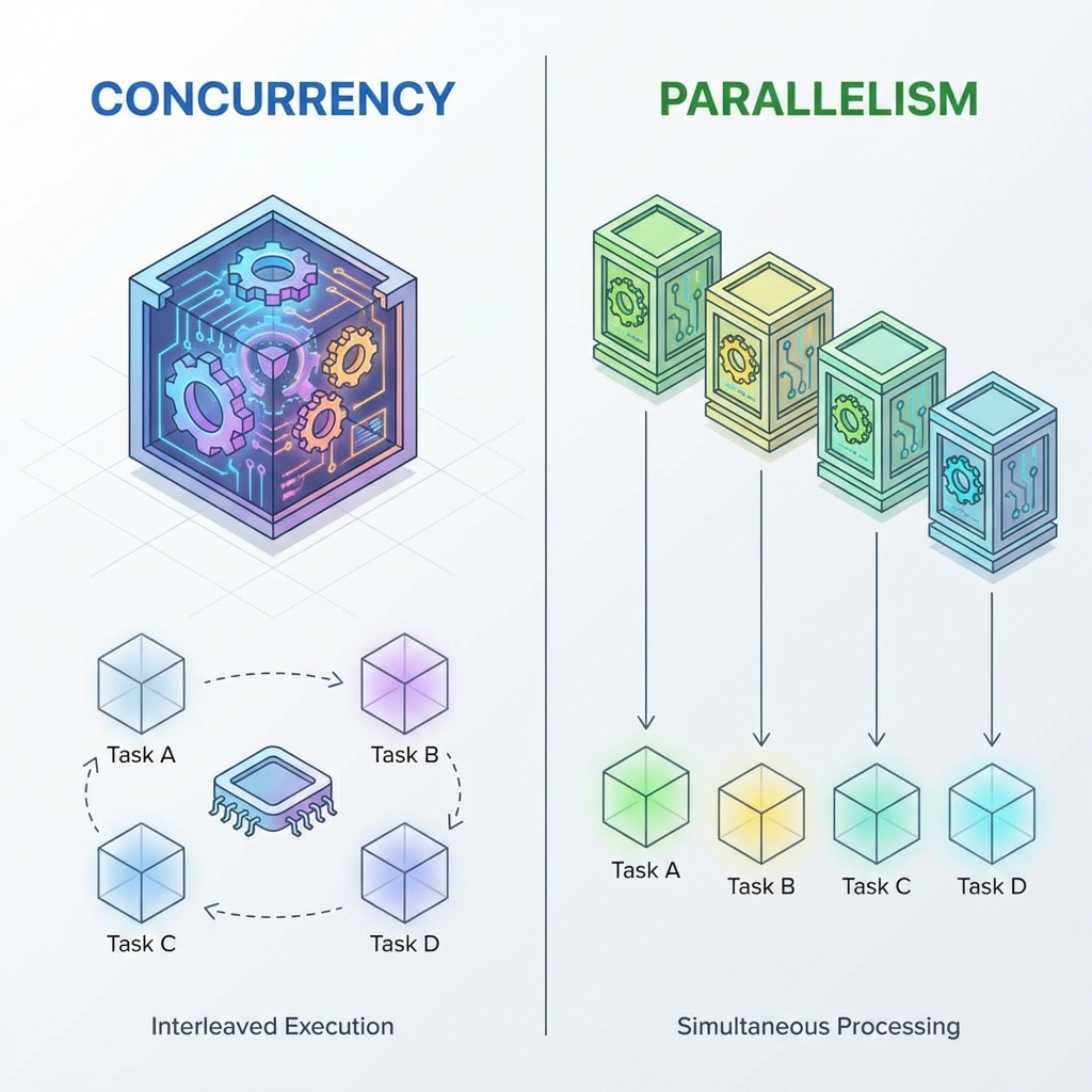 concurrency x parallelism