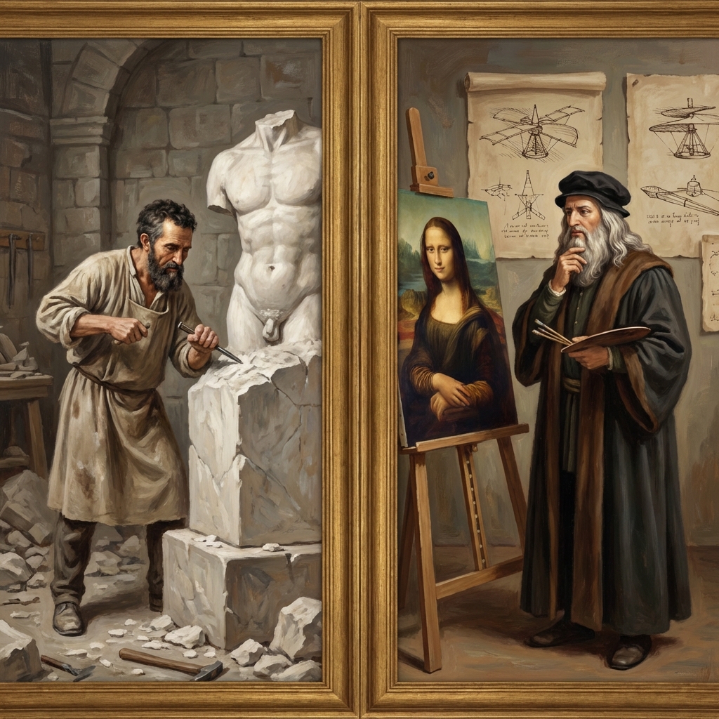 michelangelo x da vinci