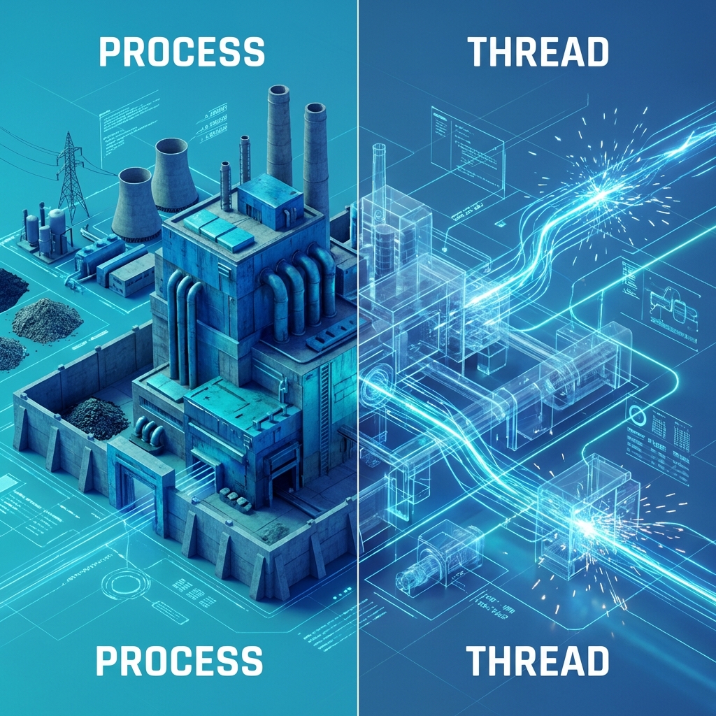 process x thread