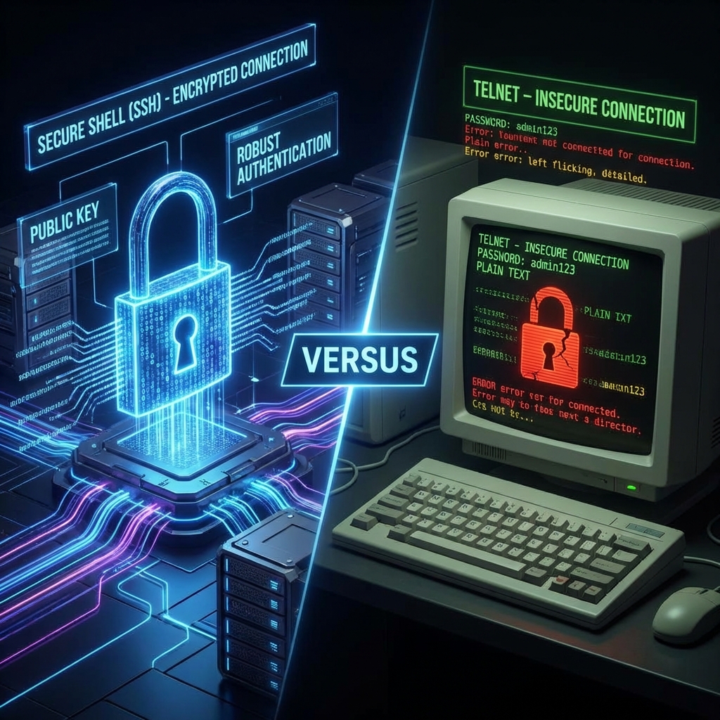 ssh x telnet